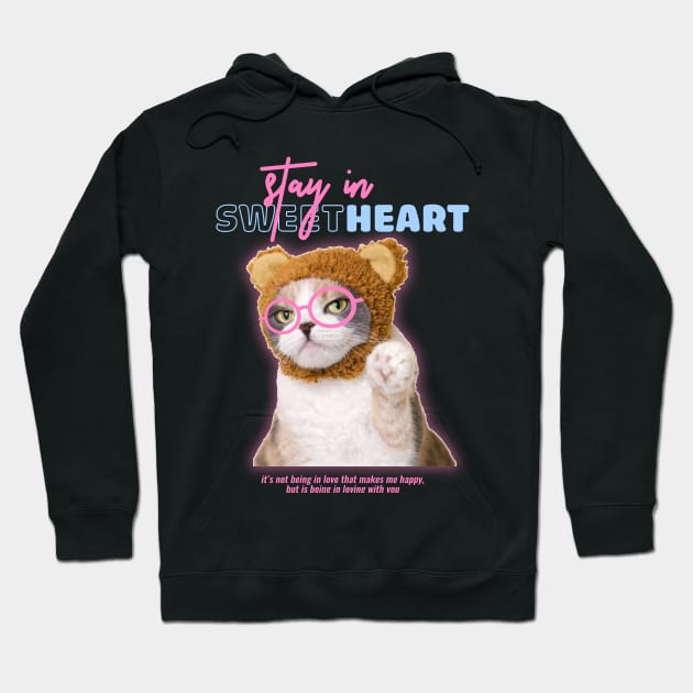 Stay In Sweet Heart Cat Cute Hoodie by DNS Vietnam LocalBrand